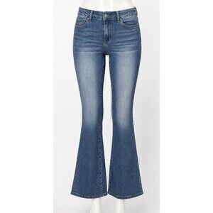 Flying Banana LB-1 Women’s 10L Flare Jeans Stretch Y2K High Rise Blue Denim